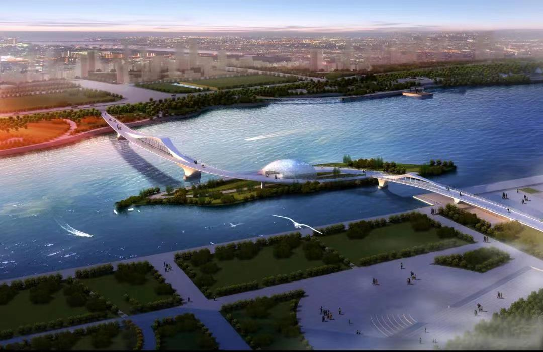 绍兴市上虞区娥江城市人行桥项目